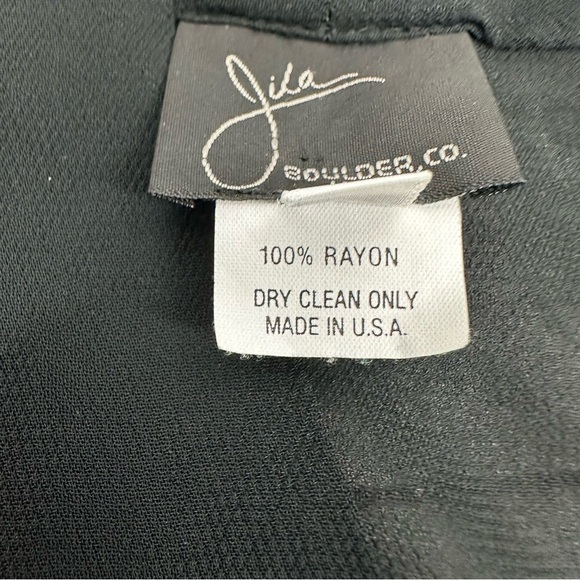 Jila Women’s size Medium Black Sheer Kimono Tie Front Jacket - Picture 12 of 13